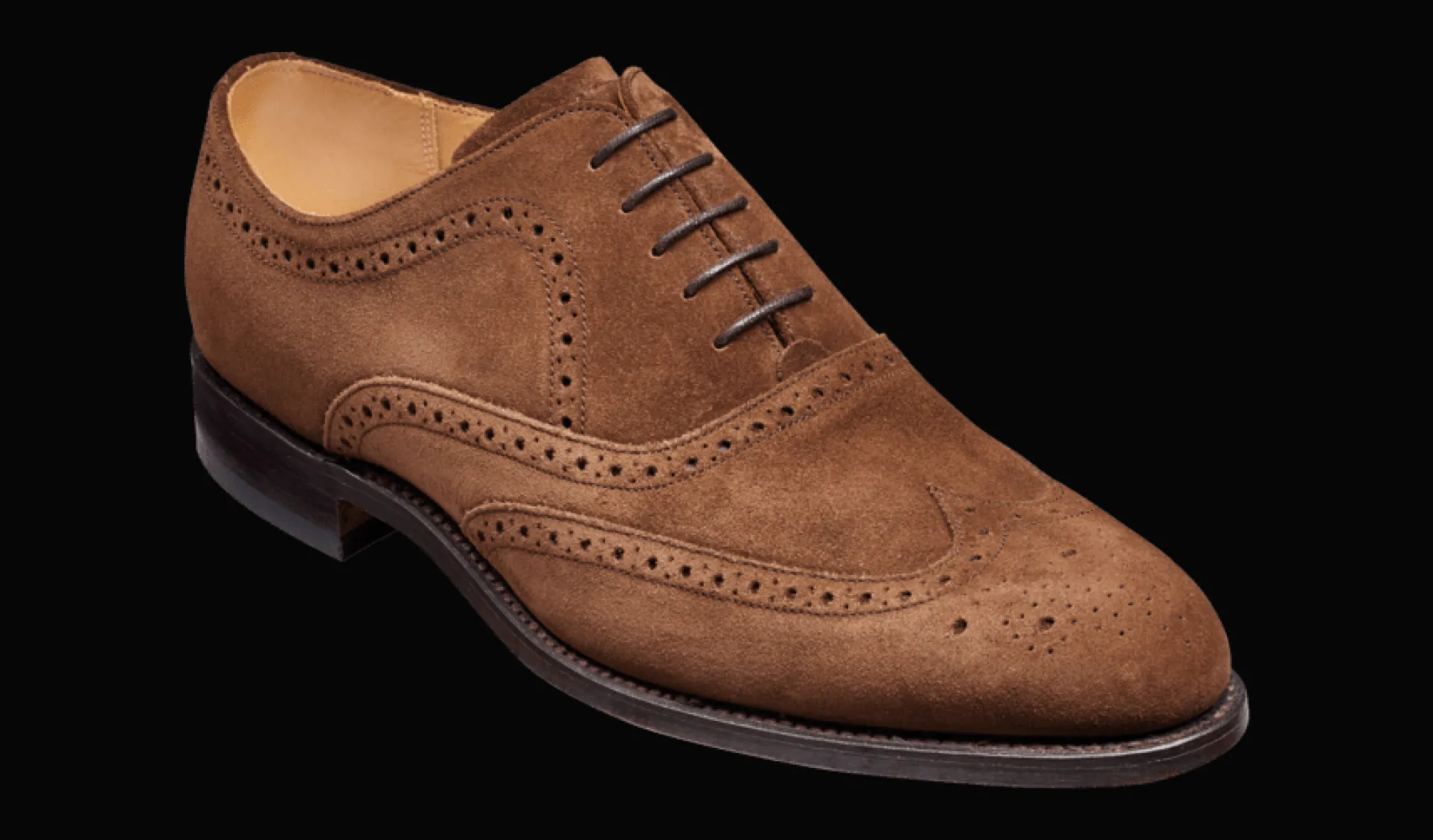 Barker Men's Hampstead Suede Brogue Shoes 4197/47