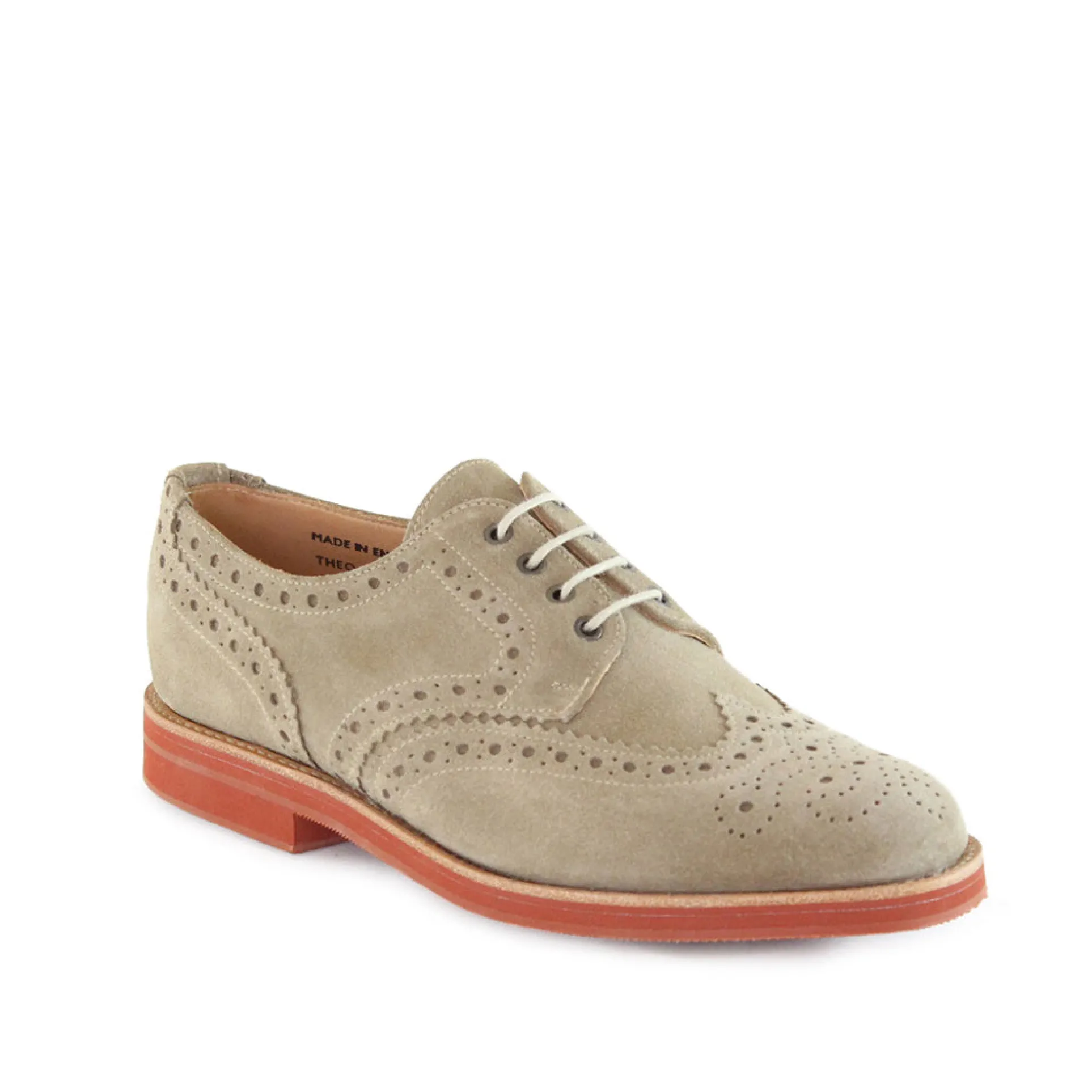 Sanders Men's Theo Suede Brogue Shoes 1705/Dls
