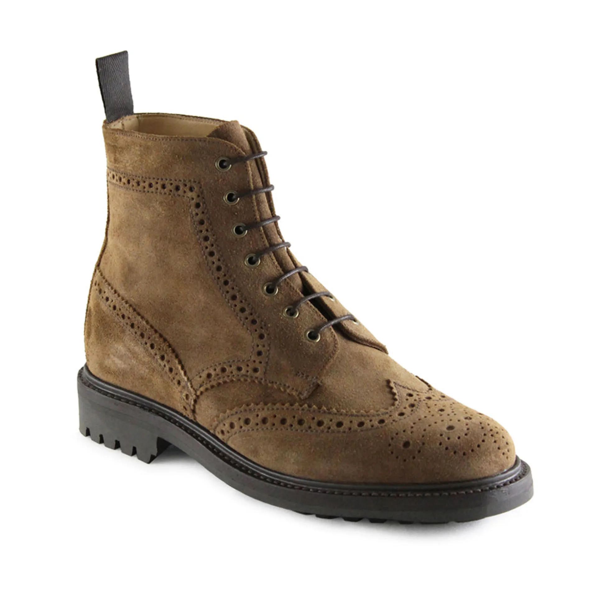 Sanders Men's Cheltenham Suede Brogue Boots 8317/Sws