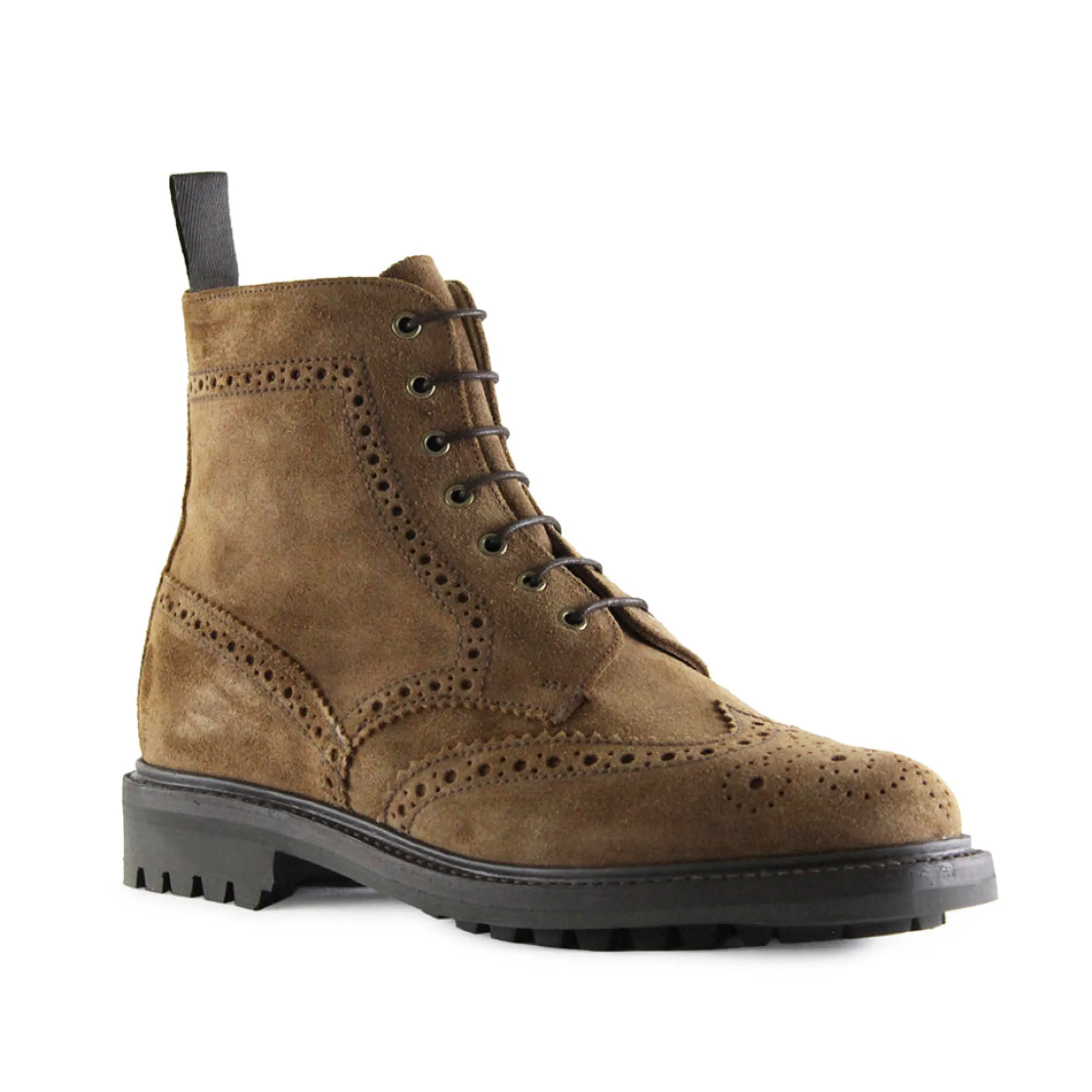 Sanders Men's Cheltenham Suede Brogue Boots 8317/Sws