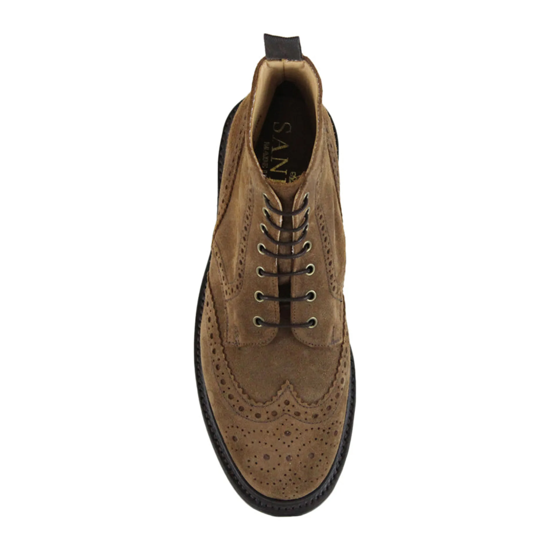 Sanders Men's Cheltenham Suede Brogue Boots 8317/Sws